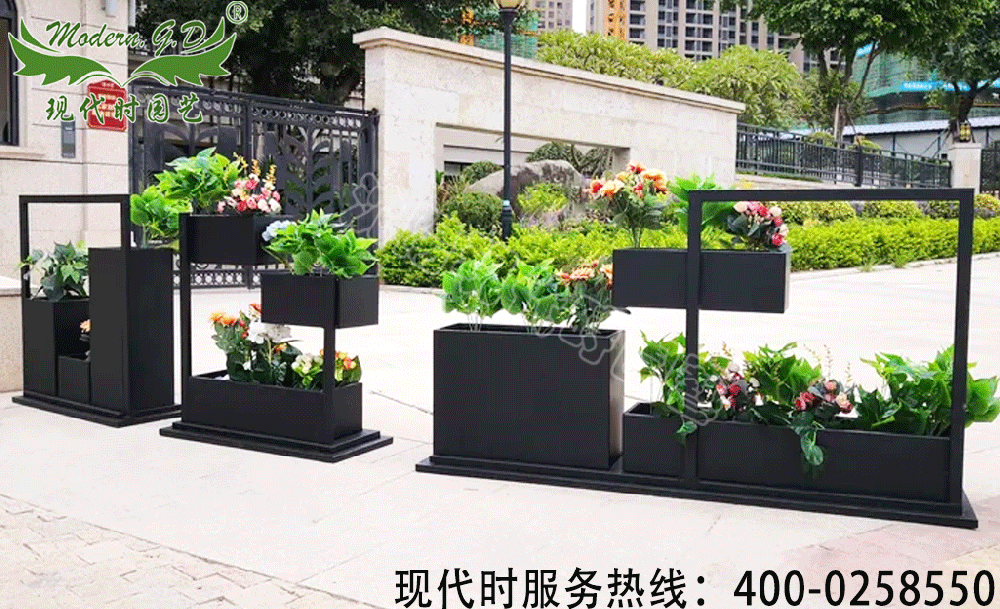 露臺(tái)花箱鐵藝