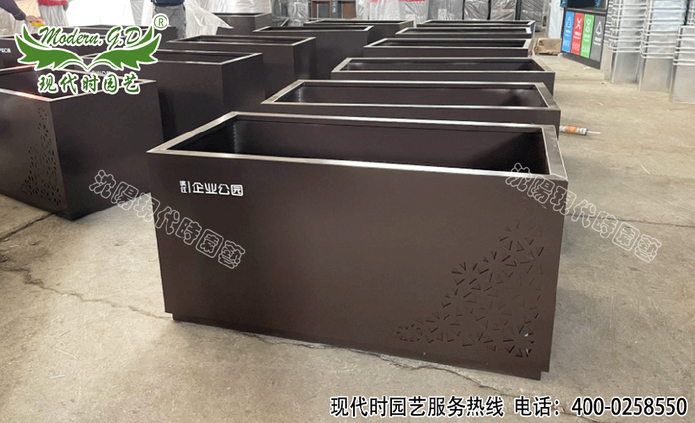 經典方體不銹鋼花箱