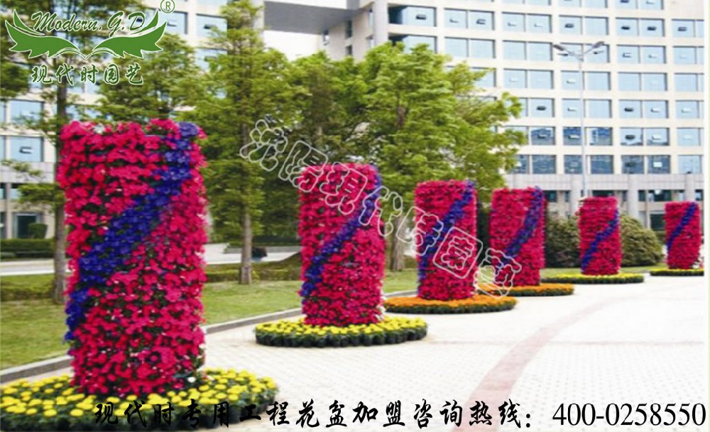 ?景觀花球廠家立體花柱