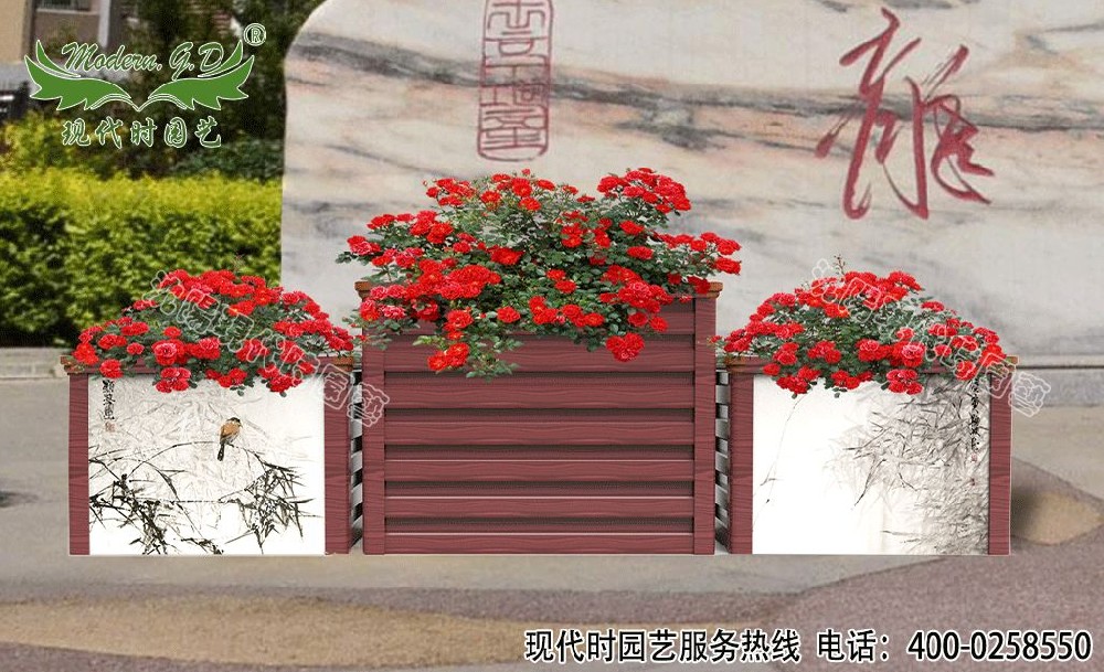 貼畫鋁合金花箱