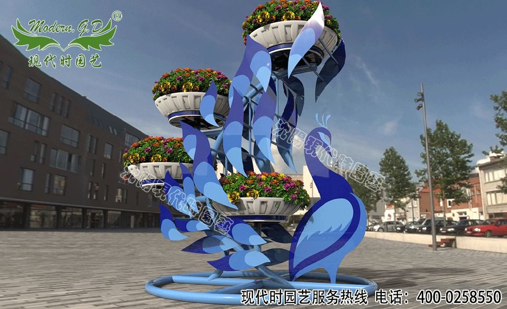 G-B29-孔雀開屏市政綠化花架