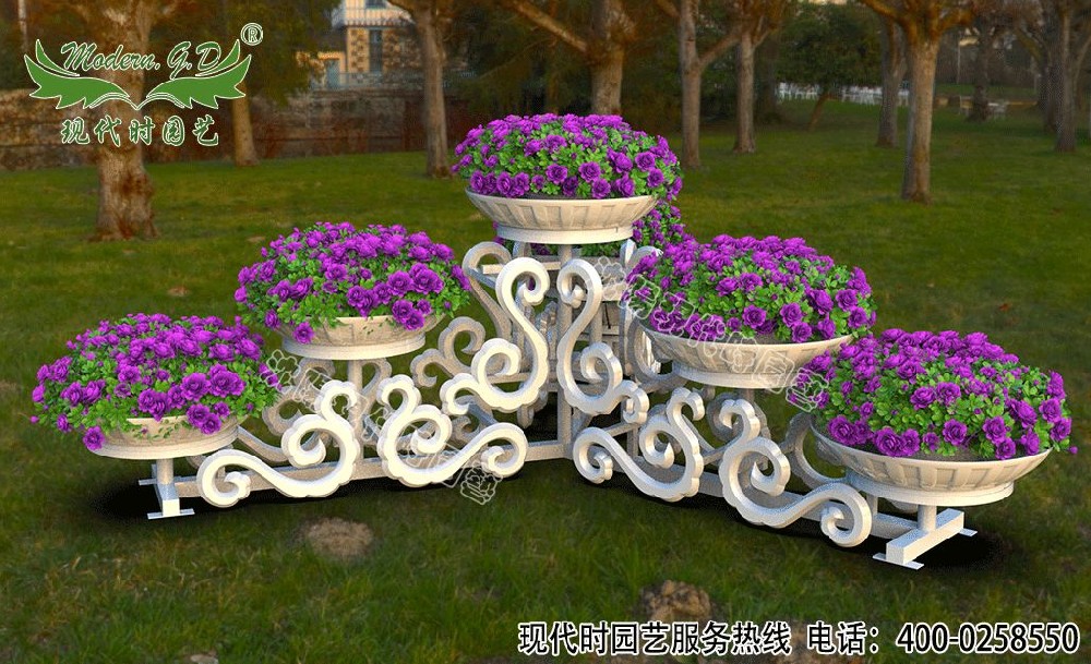 G-B20多彩祥云四景觀花架