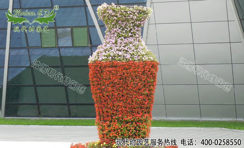 景觀花瓶造型花柱