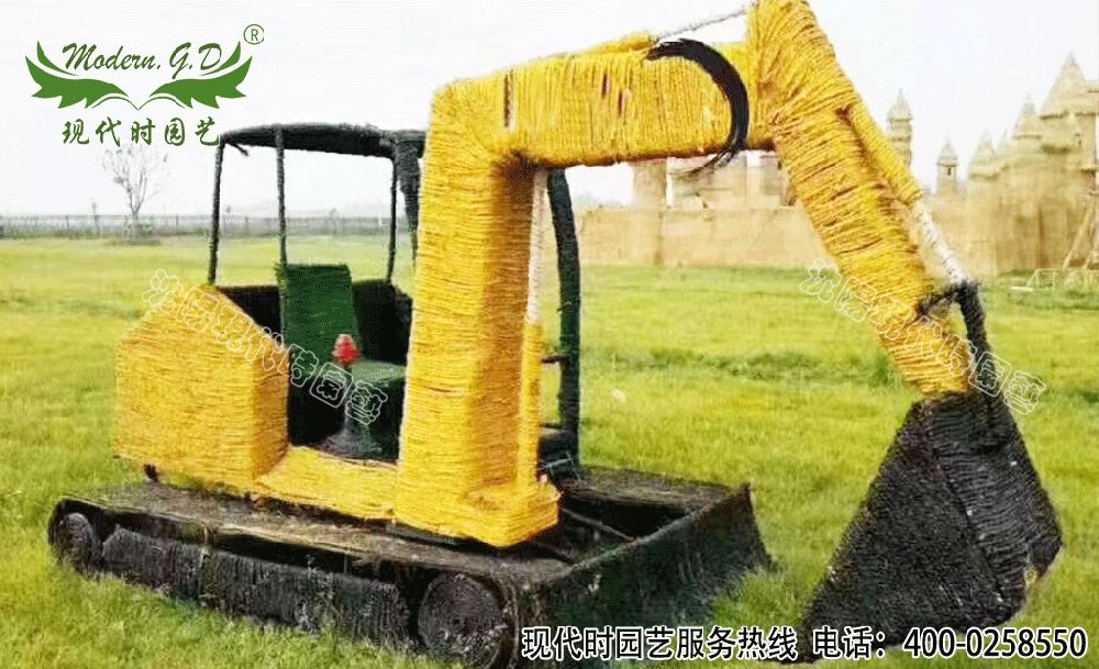 戶外稻草造型