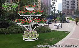 G-C06花如泉涌學(xué)校大型花架